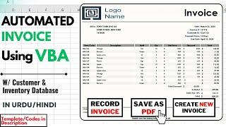 Excel VBA Tutorial Create Automated Invoices with Customer & Inventory Database