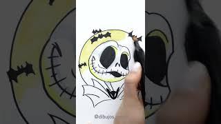 How to color Jack Skellington  step by step  #halloween #parati #coloring