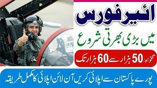 Pakistan Air Force Jobs 2024 Online Apply - PAF Jobs for Female 2024 - How to Apply PAF Jobs 2024