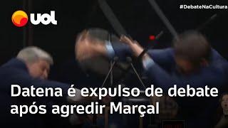 Datena agride Pablo Marçal com cadeirada e é expulso de debate da TV Cultura Marçal vai a hospital