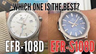 Casio Edifice EFR-S108D VS Casio Edifice EFB-108D Comparison Video  Which Is The Best Edifice Watch
