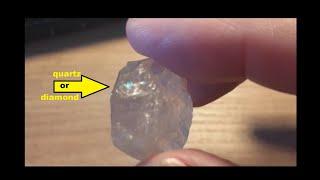 is this real diamond ? What is the difference between Diamond and quartz?