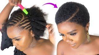 Trying Tiktok low cut crochet hairstyle With C-curve Beginner Friendly