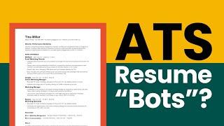 Are Applicant Tracking Systems ATS Bots? People Review Your Resume?