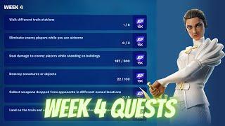 Fortnite Complete Week 4 Weekly Quests
