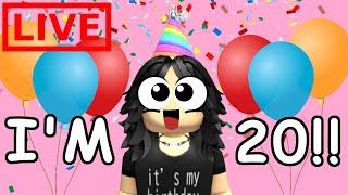 LIVE its my birthday ROBLOX W VIEWERS Make a Cake MM2 and more