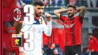 Giroud scores in six-goal thriller  AC Milan 3-3 Genoa  Highlights Serie A
