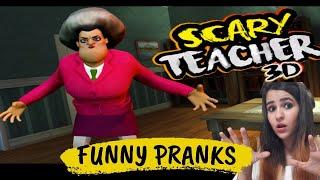 Scary Teacher 3D Prank Gameplay I MADE HER CRY