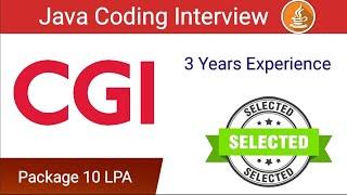 Java Developer Interview  CGI Java Coding Interview  Java interview Questions and Answers