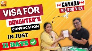 CANADA VISITOR VISA UPDATES 2024CLIENT GOT SUCCESSFUL CANADA VISAFOR DAUGHTERS CONVOCATION#visa