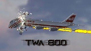 Reconstruccion Vuelo TWA 800  Minecraft Animation