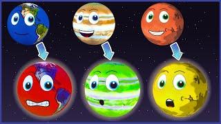 WHAT IF the Planets Changed Colours?  Planets and Space for Kids  Solar System