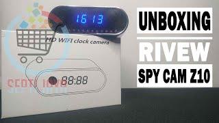 Review Unboxing & Tutorial Spy Cam Jam Meja Z10 WiFi Kamera Pengintai Multifungsi Resolusi HD1080