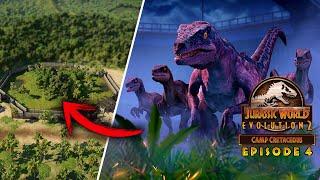 HOW TO BUILD THE RAPTOR PADDOCK - Camp Cretaceous Park Build #4  Jurassic World Evolution 2