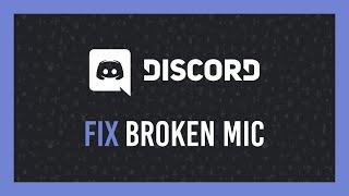 Fix Discord mic not working  Complete guide