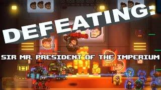 Defeating Sir Mr.  President of the Imperium in Pixel Privateers How to get Essence of Gravity