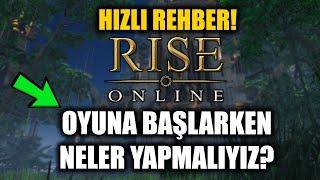 KAÇIRMA  RİSE ONLİNE OYNARKEN BUNLARI KESİN YAP -  Rise Online Rehber