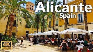 Walking Tour of Alicante Spain - Sunny City Walk in June 2023 4K Ultra HD 60fps