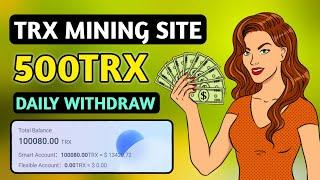 New TRX Mining Website Today  TRX Cloud Mining 2024  Earn & Mine TRX   Best Tron Mining App