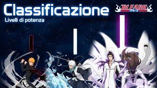 CLASSIFICAZIONE LIVELLI DI POTENZA E GERARCHIA - BLEACH ITA