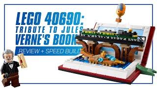 LEGO 40690 Tribute to Jules Vernes Books - IN-DEPTH REVIEW