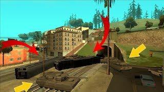 МОГУТ ЛИ 100 ТАНКОВ ОСТАНОВИТЬ ПОЕЗД В GTA SAN ANDREAS? ЭКСПЕРИМЕНТ