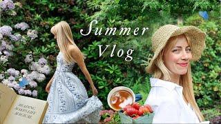 A perfect summer day   garden center shopping & 8 new cozy book recommendations vlog