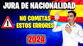 ‍️ Como hacer LA JURA DE NACIONALIDAD  ESPAÑOLA en 2024  Los 5 TRUCOS para hacerla con ÉXITO