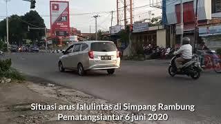 Arus lalulintas di Simpang Rambung Pematangsiantar 6-6-20