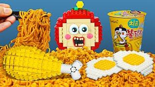 LEGO MUKBANG Yellow food IRL #3  Stop Motion Cooking ASMR