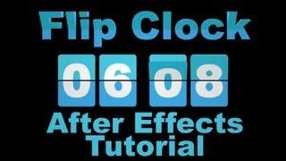 Flip Clock Countdown and Up - Adobe After Effects tutorial