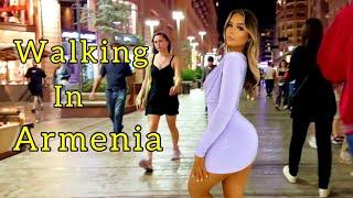 Walking tour and night life in Yerevan Armenia 2023 4k