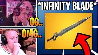 Streamers React To INFINITY BLADE *BACK* In Fortnite Sword Fight LTM