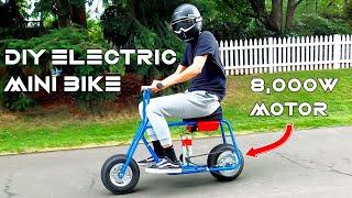 How to Build a DIY Electric Mini Bike - 7000W INSANE E-BIKE