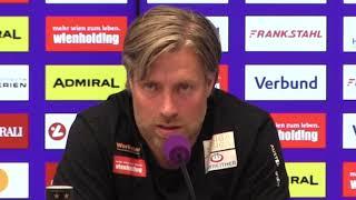 Austria-Trainer Michael Wimmer  - die Pressekonferenz nach der Niederlage gegen Austria Klagenfurt