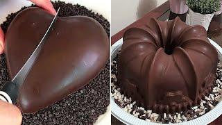 Fancy Chocolate HEART Cake Decorating Ideas  Delicious Chocolate Cake Recipes  So Yummy Cake