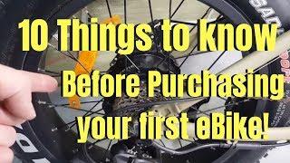 10 things to know before purchasing an eBike