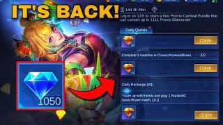 How To GET FREE DIAMONDS in Mobile Legends  Promo Diamonds Event Mobile Legends