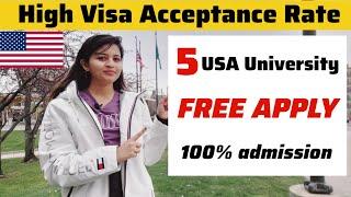 Affordable Universities in the USA   No Application Fees and High Acceptance Rates  FREE APPLY