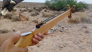 How to make powerful slingshot  how too shoot bird spring