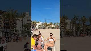 ALCUDIA beach MALLORCA island  Spain 2024 #travel #beachwalk