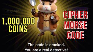 Hamster Kombat Daily Cipher Morse Code  09062024  Claim 1000000 Coins Task Reward