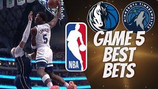 Best NBA Player Prop Picks Bets Parlays Game 5 - Mavs vs TWolves Today Thursday May 30th 530
