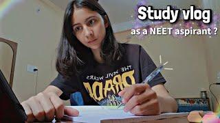 Study vlog as a NEET aspirant ? Study w me Morning routine ️ am i preparing for NEET? #asthetic