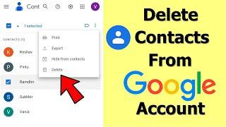 How to Delete Contacts From Google Account