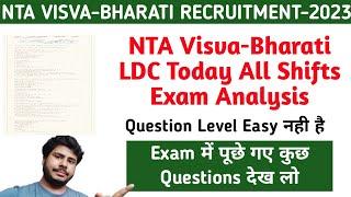 NTA Visva Bharati LDC Today Exam ReviewJobless Family