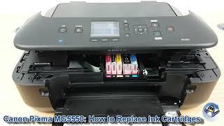 Canon Pixma MG5550 How to ChangeReplace Ink Cartridges