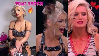 Toni Storm AEW  star beautiful face expressions inside the ring