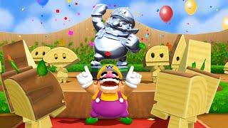 Mario Party 9 -  Daisy vs Waluigi vs Wario vs Kamek Master Difficulty Cartoons Mee