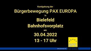 BPE-Kundgebung in Bielefeld am 30.04.2022